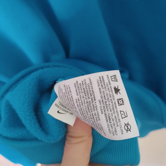 Nike Blue therma-fit Size XL Extra Large Boys Teens Kids Hoodie Camo Pocket - Picture 6 of 10